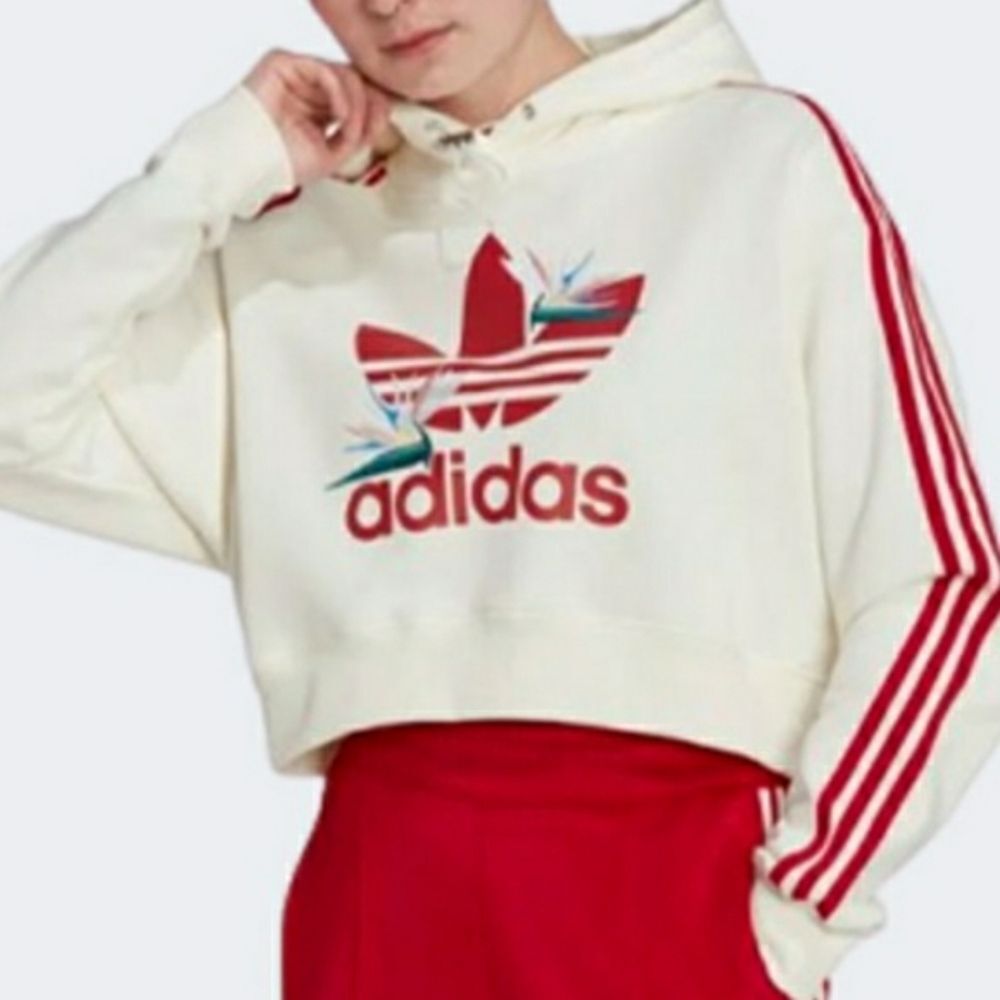 Adidas Thebe Magugu Cropped Hoodie Pullover
